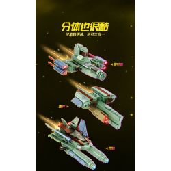 Kazi KY6629 6629 non  VŨ TRỤ THỨ BA PHÁO ĐÔI VÀ DU MỤC RÌU HẠNG NẶNG bộ đồ chơi xếp lắp ráp ghép mô hình The Third Universe Vũ Trụ Thứ 3 417 khối