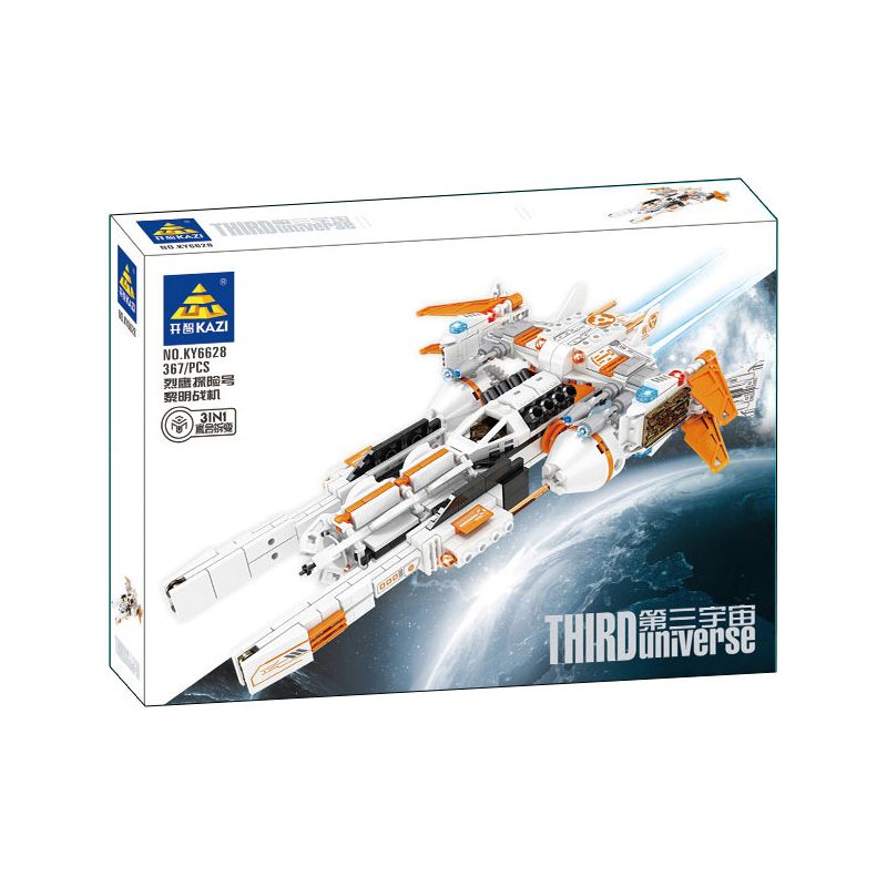 Kazi KY6628 6628 non  VŨ TRỤ THỨ BA EAGLE EXPEDITION DAWN FIGHTER bộ đồ chơi xếp lắp ráp ghép mô hình The Third Universe Vũ Trụ Thứ 3 367 khối