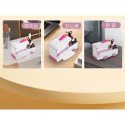 MOYU BLOCK MY97034 97034 non  HỘP KHĂN GIẤY KỲ LÂN bộ đồ chơi xếp lắp ráp ghép mô hình Storage TISSUE BOX 1096 khối