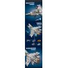 QIAO LE TONG 1517 non  MÁY BAY CHIẾN ĐẤU F-15 bộ đồ chơi xếp lắp ráp ghép mô hình Military Army F-15 CARRIER BASED WARPLANE Quân Sự Bộ Đội 411 khối
