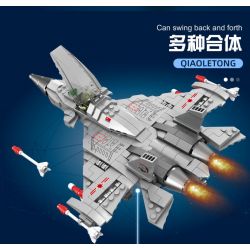 QIAO LE TONG 1517 non  MÁY BAY CHIẾN ĐẤU F-15 bộ đồ chơi xếp lắp ráp ghép mô hình Military Army F-15 CARRIER BASED WARPLANE Quân Sự Bộ Đội 411 khối