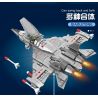 QIAO LE TONG 1517 non  MÁY BAY CHIẾN ĐẤU F-15 bộ đồ chơi xếp lắp ráp ghép mô hình Military Army F-15 CARRIER BASED WARPLANE Quân Sự Bộ Đội 411 khối