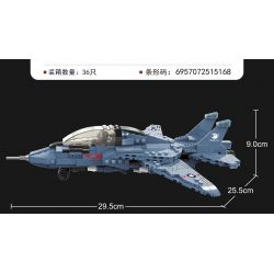 QIAO LE TONG 1516 non  MÁY BAY CHIẾN ĐẤU F-14 bộ đồ chơi xếp lắp ráp ghép mô hình Military Army F-14 CARRIER BASED WARPLANE Quân Sự Bộ Đội 419 khối