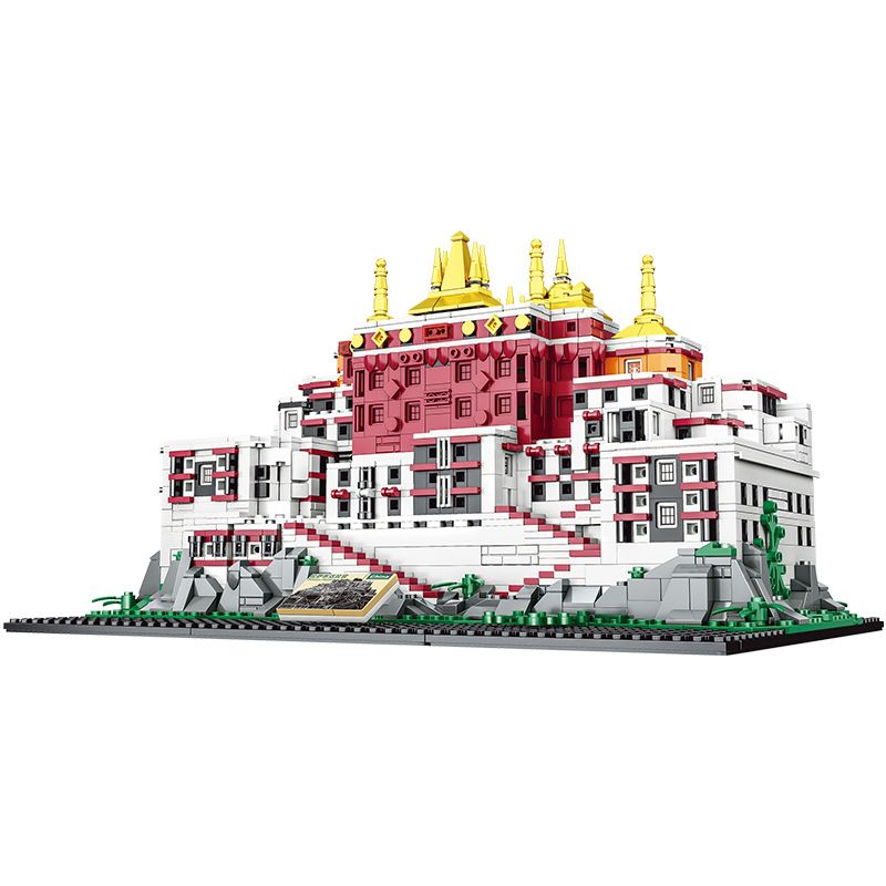 MASAHIRO 8069 non Lego CUNG ĐIỆN POTALA Ở LHASA TÂY TẠNG TRUNG QUỐC bộ đồ chơi xếp lắp ráp ghép mô hình Buildings POTALA PALACE 1336 khối