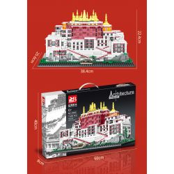 MASAHIRO 8069 non  CUNG ĐIỆN POTALA Ở LHASA TÂY TẠNG TRUNG QUỐC bộ đồ chơi xếp lắp ráp ghép mô hình Buildings POTALA PALACE 1336 khối