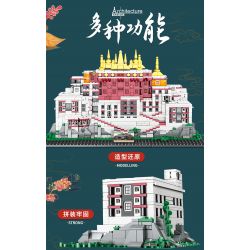 MASAHIRO 8069 non  CUNG ĐIỆN POTALA Ở LHASA TÂY TẠNG TRUNG QUỐC bộ đồ chơi xếp lắp ráp ghép mô hình Buildings POTALA PALACE 1336 khối