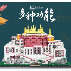 MASAHIRO 8069 non  CUNG ĐIỆN POTALA Ở LHASA TÂY TẠNG TRUNG QUỐC bộ đồ chơi xếp lắp ráp ghép mô hình Buildings POTALA PALACE 1336 khối