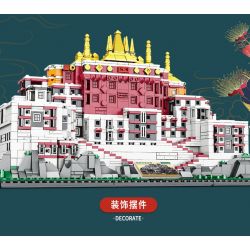 MASAHIRO 8069 non  CUNG ĐIỆN POTALA Ở LHASA TÂY TẠNG TRUNG QUỐC bộ đồ chơi xếp lắp ráp ghép mô hình Buildings POTALA PALACE 1336 khối