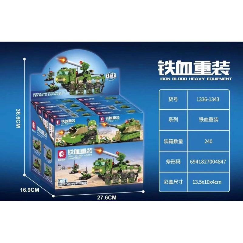 SEMBO 1336 1337 1338 1339 1340 1341 1342 1343 non  THIẾT BỊ HẠNG NẶNG IRON-BLOOD PHÁO GẮN TRÊN XE 155MM MỚI 8 TỔ HỢP bộ đồ chơi xếp lắp ráp ghép mô hình Iron Blood Heavy Equipment Đặc Nhiệm Máu Và Sắt 310 khối SEMBO 1336 1337 1338 1339 1340 1341 1342 1343 non  THIẾT BỊ HẠNG NẶNG IRON-BLOOD PHÁO GẮN TRÊN XE 155MM MỚI 8 TỔ HỢP bộ đồ chơi xếp lắp ráp ghép mô hình Iron Blood Heavy Equipment Đặc Nhiệm Máu Và Sắt 310 khối