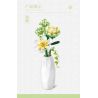 SEMBO 611067 non  SHOP HOA TUYẾT THÊU CAM bộ đồ chơi xếp lắp ráp ghép mô hình Flowers 331 khối