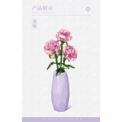 SEMBO 611066 non  CỬA HÀNG HOA HỒNG PHA LÊ bộ đồ chơi xếp lắp ráp ghép mô hình Flowers 261 khối