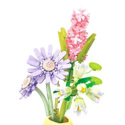 SEMBO 611065 non  CỬA HÀNG HOA LIUSHA XINZI bộ đồ chơi xếp lắp ráp ghép mô hình Flowers 360 khối