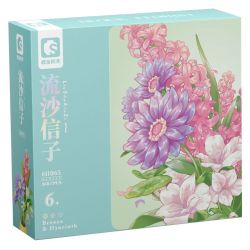 SEMBO 611065 non  CỬA HÀNG HOA LIUSHA XINZI bộ đồ chơi xếp lắp ráp ghép mô hình Flowers 360 khối
