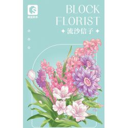 SEMBO 611065 non  CỬA HÀNG HOA LIUSHA XINZI bộ đồ chơi xếp lắp ráp ghép mô hình Flowers 360 khối