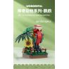 WANGE LIGAO DR.LUCK 1611 non  QUÁI THÚ TUYỆT VỜI CHIM VẸT bộ đồ chơi xếp lắp ráp ghép mô hình WONDERFUL ANIMALS PARROT 152 khối