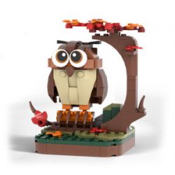 WANGE LIGAO DR.LUCK 1608 non  QUÁI THÚ TUYỆT VỜI CHIM CÚ bộ đồ chơi xếp lắp ráp ghép mô hình WONDERFUL ANIMALS OWL 150 khối