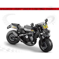 ACHKO 30028 non  HIỆP SĨ BẠC KHOA HỌC VIỄN TƯỞNG bộ đồ chơi xếp lắp ráp ghép mô hình Motorcycle Motorbike Xe Hai Bánh 308 khối