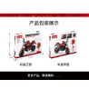 ACHKO 30027 non  VELOCIRAPTOR MÀU ĐỎ KHOA HỌC VIỄN TƯỞNG bộ đồ chơi xếp lắp ráp ghép mô hình Motorcycle Motorbike Xe Hai Bánh 301 khối