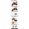 ACHKO 30019 non  XE MÁY CÔNG NGHỆ ORANGE bộ đồ chơi xếp lắp ráp ghép mô hình  Kỹ Thuật Công Nghệ Cao Mô Hình Phương Tiện 578 khối