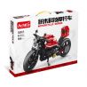 ACHKO 30017 non  XE MÁY CÔNG NGHỆ ĐỎ bộ đồ chơi xếp lắp ráp ghép mô hình  Kỹ Thuật Công Nghệ Cao Mô Hình Phương Tiện 566 khối
