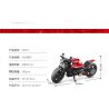 ACHKO 30017 non  XE MÁY CÔNG NGHỆ ĐỎ bộ đồ chơi xếp lắp ráp ghép mô hình  Kỹ Thuật Công Nghệ Cao Mô Hình Phương Tiện 566 khối