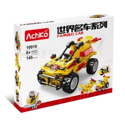 ACHKO 10016 non  XE NỔI TIẾNG THẾ GIỚI DUNE BUGGY bộ đồ chơi xếp lắp ráp ghép mô hình Creator 3 In 1 SAND OFF-ROAD VEHICLE Sáng Tạo Với 3 Mẫu 145 khối