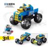 ACHKO 10015 non  XE NỔI TIẾNG THẾ GIỚI ĐỊA HÌNH KHỔNG LỒ bộ đồ chơi xếp lắp ráp ghép mô hình Creator 3 In 1 GIANT WHEEL OFF-ROAD VEHICLE Sáng Tạo Với 3 Mẫu 138 khối
