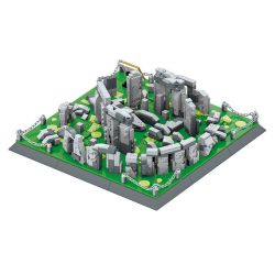 WANGE LIGAO DR.LUCK 4224 non  STONEHENGE BÍ ẨN Ở ANH bộ đồ chơi xếp lắp ráp ghép mô hình Buildings STONEHENGE WILTSHIRE ENGLAND 753 khối