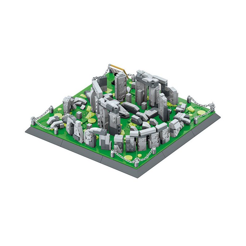 WANGE LIGAO DR.LUCK 4224 non  STONEHENGE BÍ ẨN Ở ANH bộ đồ chơi xếp lắp ráp ghép mô hình Buildings STONEHENGE WILTSHIRE ENGLAND 753 khối