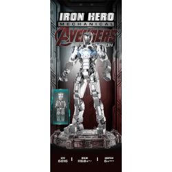 THULE 6016 non  NGƯỜI SẮT MARK II bộ đồ chơi xếp lắp ráp ghép mô hình Marvel Super Heroes IRON HERO Siêu Anh Hùng Marvel 1168 khối