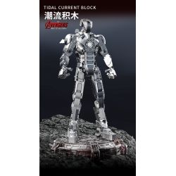 THULE 6016 non  NGƯỜI SẮT MARK II bộ đồ chơi xếp lắp ráp ghép mô hình Marvel Super Heroes IRON HERO Siêu Anh Hùng Marvel 1168 khối