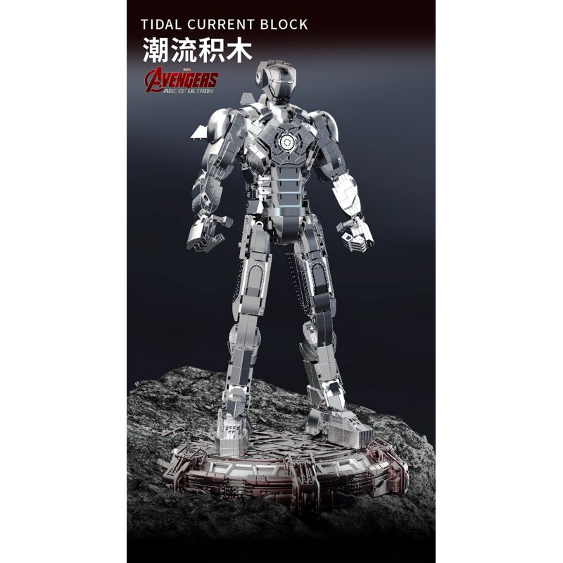 THULE 6016 non  NGƯỜI SẮT MARK II bộ đồ chơi xếp lắp ráp ghép mô hình Marvel Super Heroes IRON HERO Siêu Anh Hùng Marvel 1168 khối