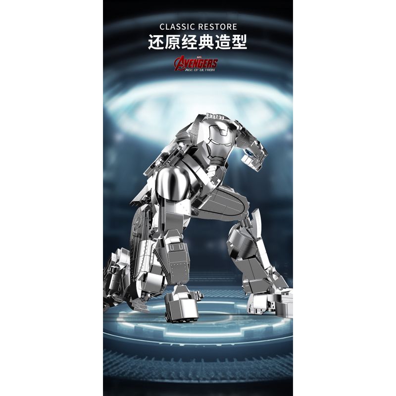 THULE 6016 non  NGƯỜI SẮT MARK II bộ đồ chơi xếp lắp ráp ghép mô hình Marvel Super Heroes IRON HERO Siêu Anh Hùng Marvel 1168 khối
