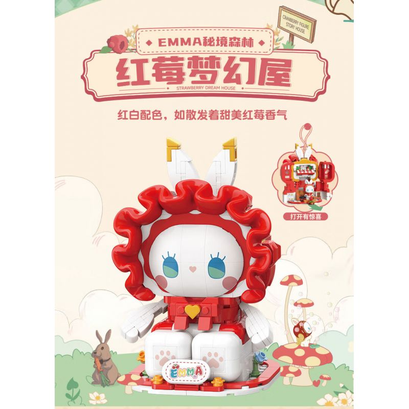 TOP TOY TC1316 1316 non  KHU RỪNG BÍ MẬT EMMA NGÔI NHÀ MƠ ƯỚC CRANBERRY bộ đồ chơi xếp lắp ráp ghép mô hình Girl Con Gái
