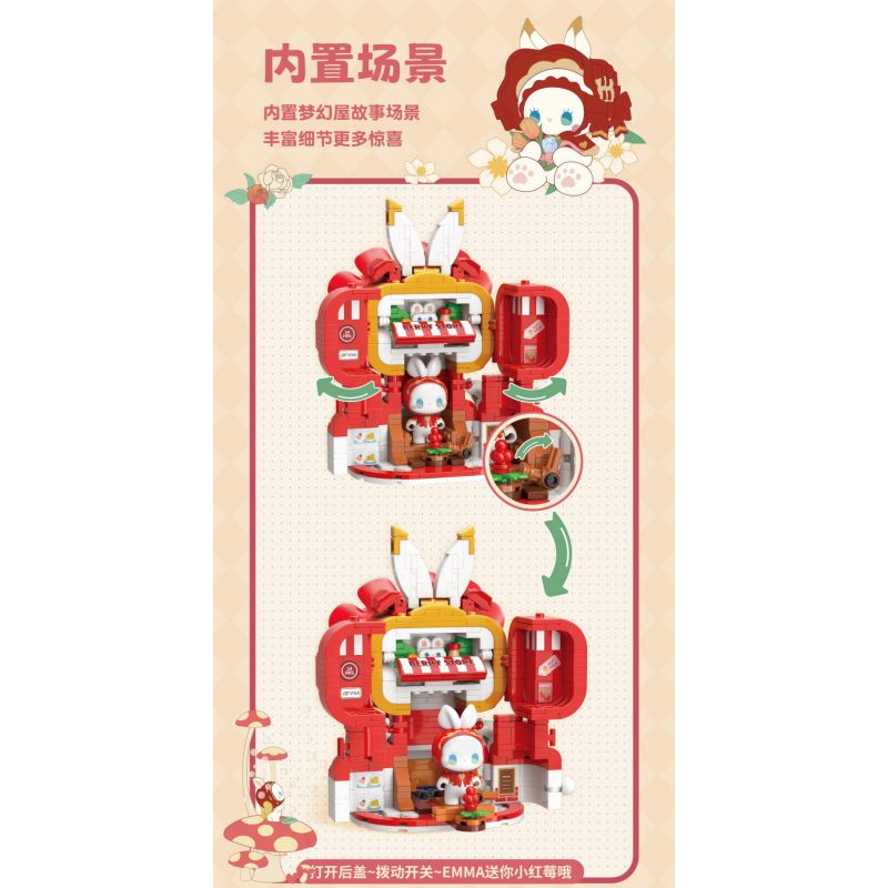 TOP TOY TC1316 1316 non  KHU RỪNG BÍ MẬT EMMA NGÔI NHÀ MƠ ƯỚC CRANBERRY bộ đồ chơi xếp lắp ráp ghép mô hình Girl Con Gái