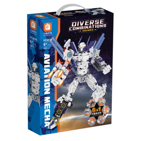 FORANGE FC3836 3836 non  SỰ KẾT HỢP ĐA NĂNG SPACE MECHA bộ đồ chơi xếp lắp ráp ghép mô hình Creator Sáng Tạo 527 khối