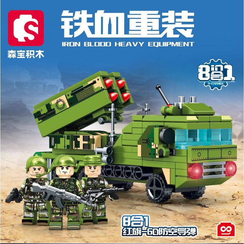 SEMBO 1329 1330 1331 1332 1333 1334 1335 1328 non  ÁO GIÁP MÁU SẮT bộ đồ chơi xếp lắp ráp ghép mô hình Military Army IRON BLOOD HEAVY EQUIPMENT Quân Sự Bộ Đội 357 khối