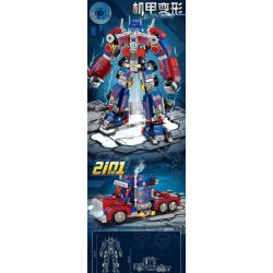 68021 non  CƠ KHÍ CHUYỂN ĐỔI OPTIMUS PRIME bộ đồ chơi xếp lắp ráp ghép mô hình Movie & Game MECHA DEFORMATION Phim Và Trò Chơi