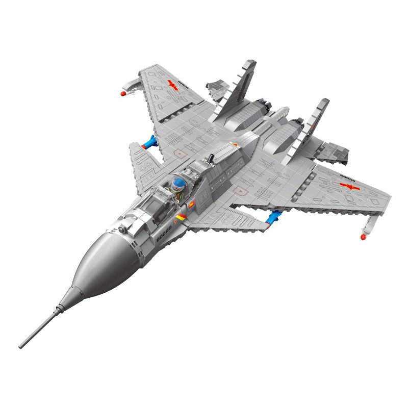 LWCK 90085 non Lego MÁY BAY CHIẾN ĐẤU J-15 bộ đồ chơi xếp lắp ráp ghép mô hình Military Army J15 FIGHTER AIRCRAFT Quân Sự Bộ Đội 2151 khối