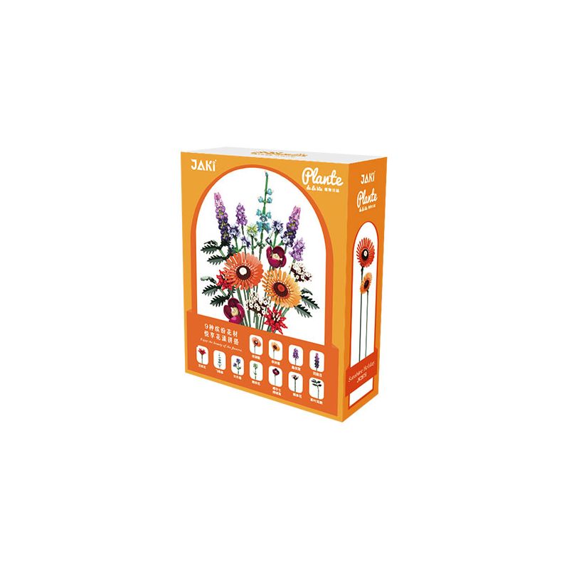 JAKI JK2679 2679 non  KỲ NGHỈ NẮNG bộ đồ chơi xếp lắp ráp ghép mô hình Flowers SUNSHINE HOLIDAY Hoa