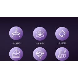 JAKI JK2679 2679 non  KỲ NGHỈ NẮNG bộ đồ chơi xếp lắp ráp ghép mô hình Flowers SUNSHINE HOLIDAY Hoa