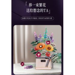 JAKI JK2679 2679 non  KỲ NGHỈ NẮNG bộ đồ chơi xếp lắp ráp ghép mô hình Flowers SUNSHINE HOLIDAY Hoa