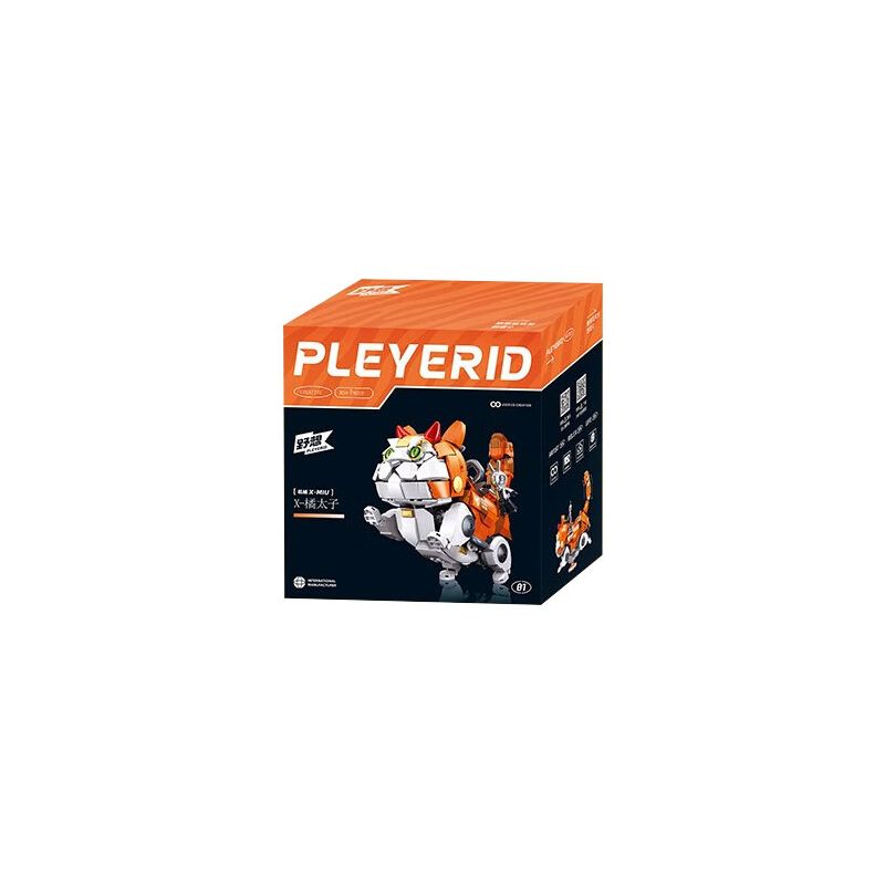 PLEYERID M38-P8018 P8018 8018 M38P8018 38-P8018 M38-P8018-02 P8018-02 8018-02 M38P8018-02 38-P8018-02 M38-P8017 P8017 8017 M38P8017 38-P8017 non Lego CƠ X-MIU MÈO HOÀNG TỬ MÀU CAM bộ đồ chơi xếp lắp ráp ghép mô hình Creator Expert Chuyên Gia Sáng Tạo