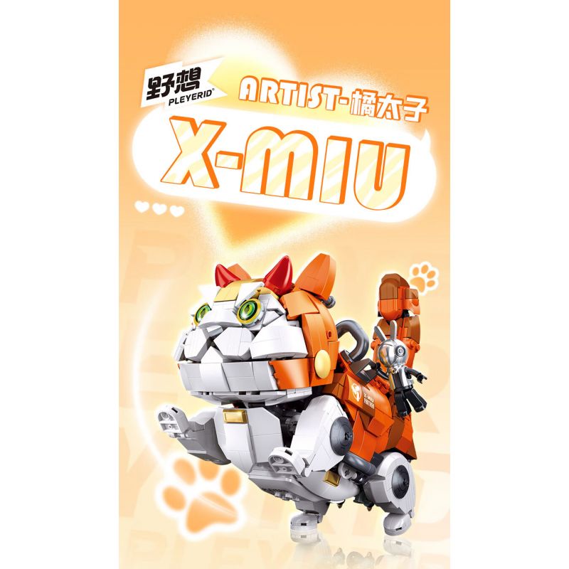 PLEYERID M38-P8018 P8018 8018 M38P8018 38-P8018 M38-P8018-02 P8018-02 8018-02 M38P8018-02 38-P8018-02 M38-P8017 P8017 8017 M38P8017 38-P8017 non  CƠ X-MIU MÈO HOÀNG TỬ MÀU CAM bộ đồ chơi xếp lắp ráp ghép mô hình Creator Expert Chuyên Gia Sáng Tạo