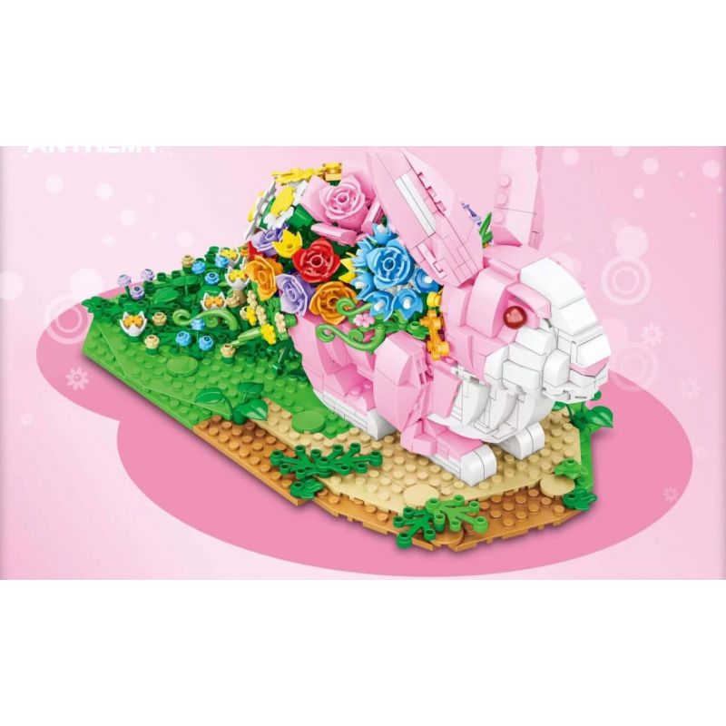 MASAHIRO 9117 non  HOA THỎ bộ đồ chơi xếp lắp ráp ghép mô hình Creator Expert Chuyên Gia Sáng Tạo 935 khối