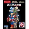 WANGAO 188009 non  GẤU CƠ CAPTAIN AMERICA 400% bộ đồ chơi xếp lắp ráp ghép mô hình BEAR ROBOT 1701 khối