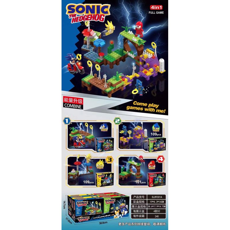 89301 non Lego MÔ HÌNH SONIC THE HEDGEHOG 4 bộ đồ chơi xếp lắp ráp ghép mô hình Movie & Game Phim Và Trò Chơi