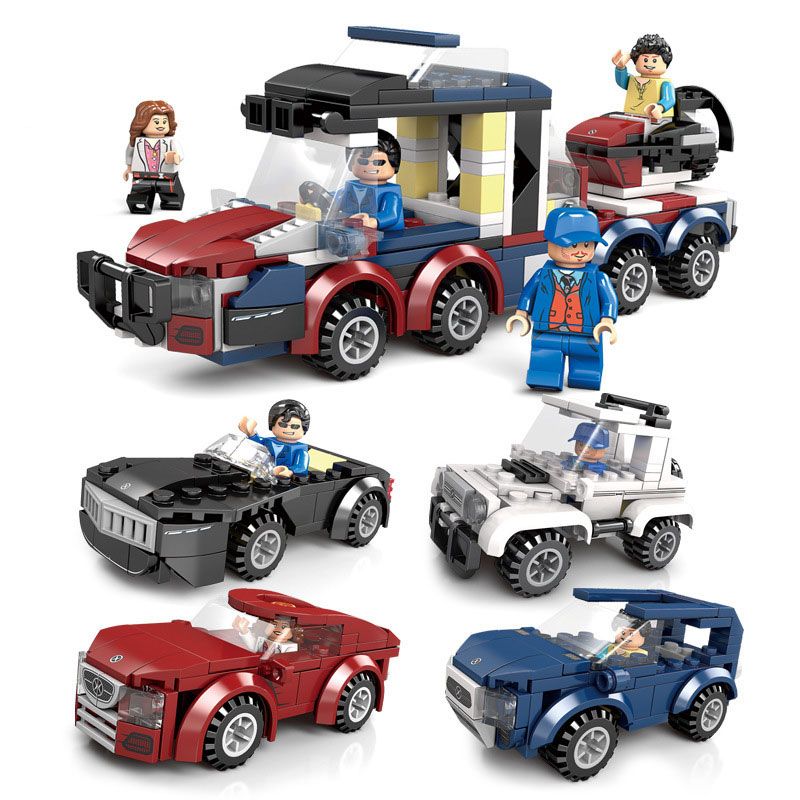 Kazi KY6096 6096 non  4 SỰ KẾT HỢP CỦA NHỮNG CHIẾC XE THỂ THAO NỔI TIẾNG bộ đồ chơi xếp lắp ráp ghép mô hình Racers Đua Tốc Độ