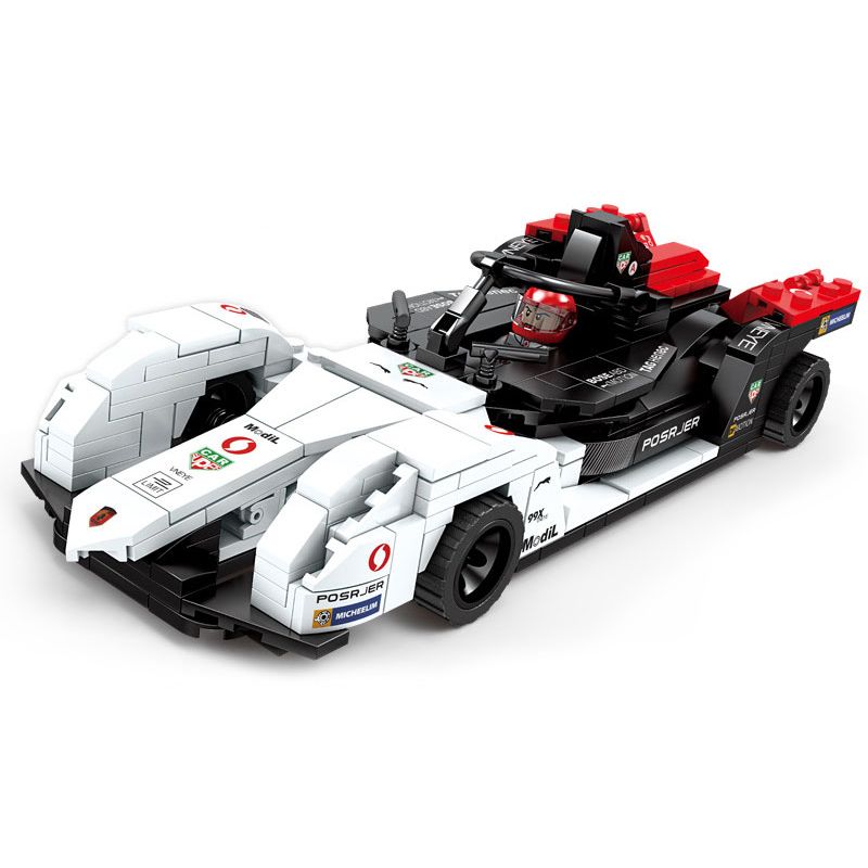Kazi KY6138 6138 non Lego XE ĐUA ĐIỆN PORSCHE FORMULA 99X bộ đồ chơi xếp lắp ráp ghép mô hình Speed Champions Racing Cars Đua Xe Công Thức 342 khối