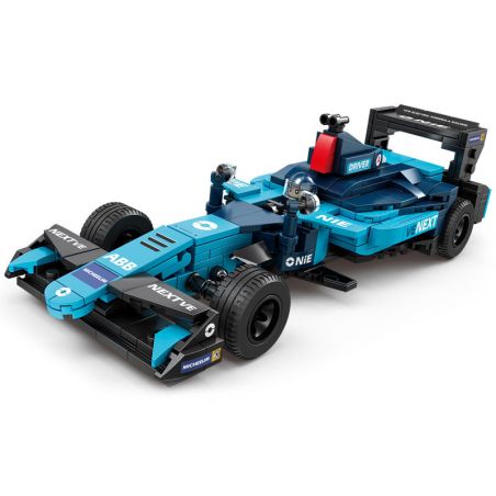 Kazi KY6137 6137 non  XE ĐUA CÔNG THỨC ĐIỆN NIO TCR bộ đồ chơi xếp lắp ráp ghép mô hình Speed Champions Racing Cars Đua Xe Công Thức 338 khối
